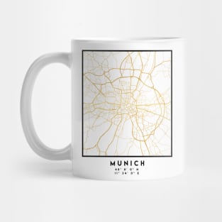 MUNICH GERMANY CITY STREET MAP ART Mug